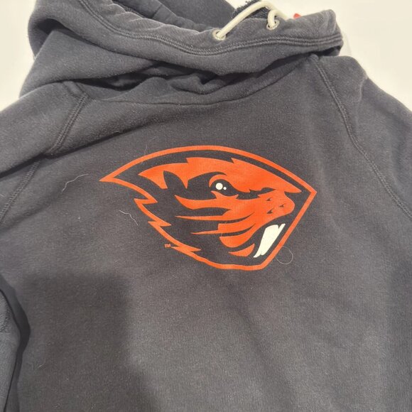 Vintage Nike OSU Beavers Black Hoodie Red Tag Men’s Large L Cotton - Picture 2 of 10